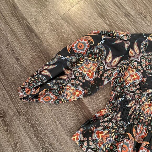 Cara Cara Emmery Cinched-Waist Poplin Peplum Top - Picture 2 of 9